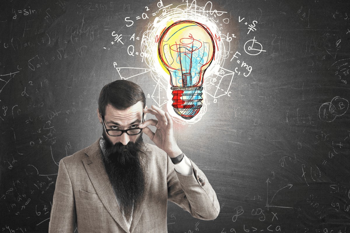 En intelligent person visar sina förmågor.