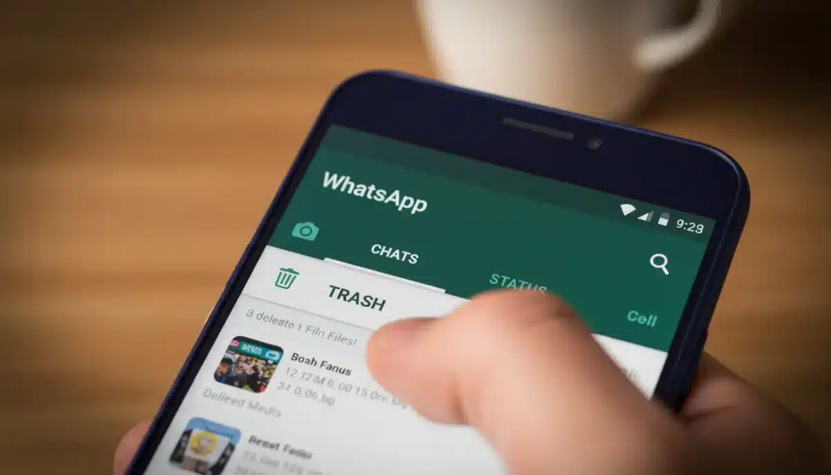 Du kan rensa bort skräpfiler med hjälp av WhatsApp på din telefon.