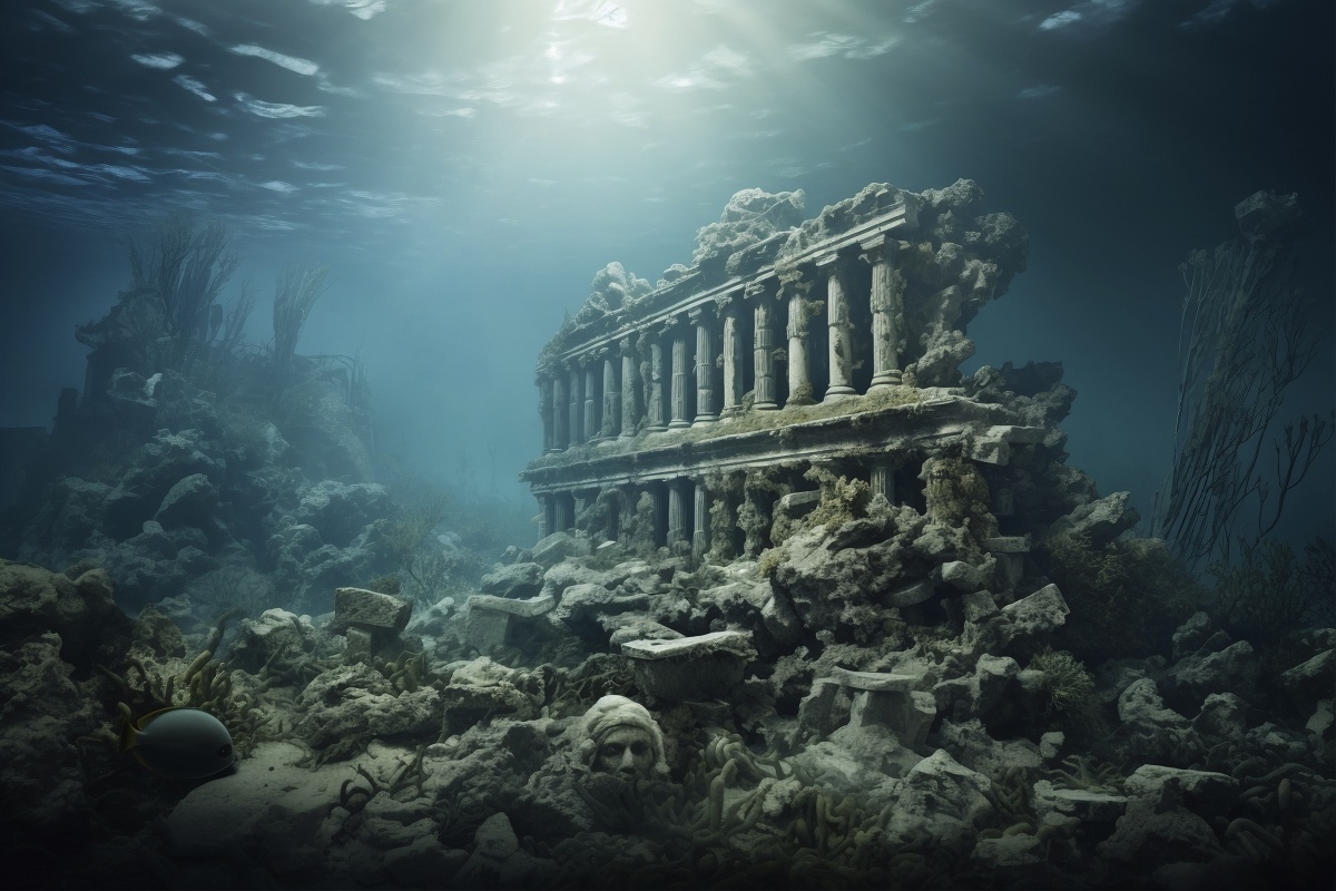 En metropol som liknar Atlantis upptäcktes i en sjö.