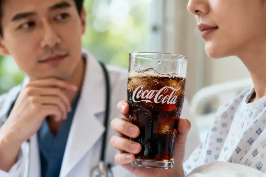 Läkaren ordinerade Coca-Cola till sin patient.