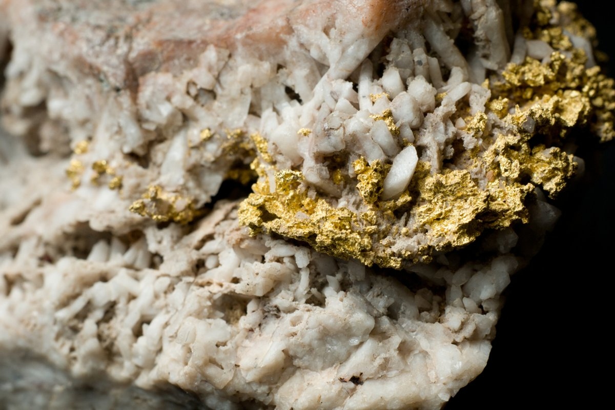 Guld i kvarts.