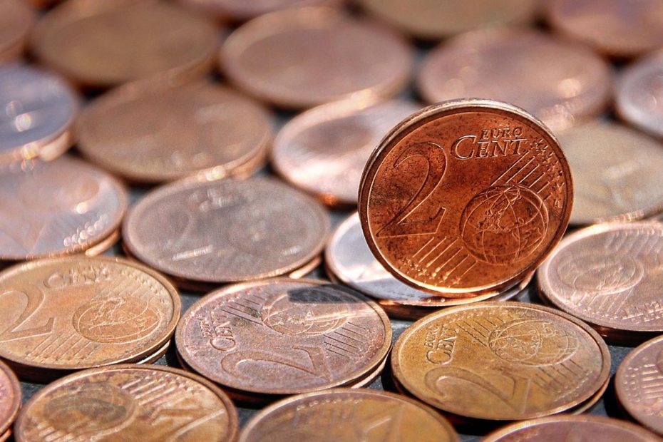 2 cent-mynt.