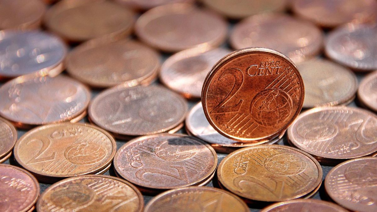 2 cent-mynt.