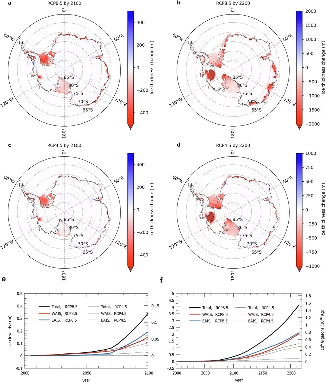 Karta över områden som är mest utsatta för havsnivåhöjningen.