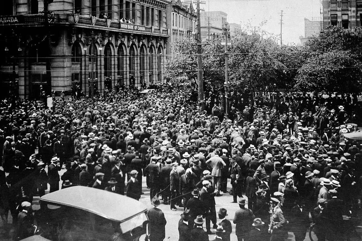 Arbetarstrejker i England.