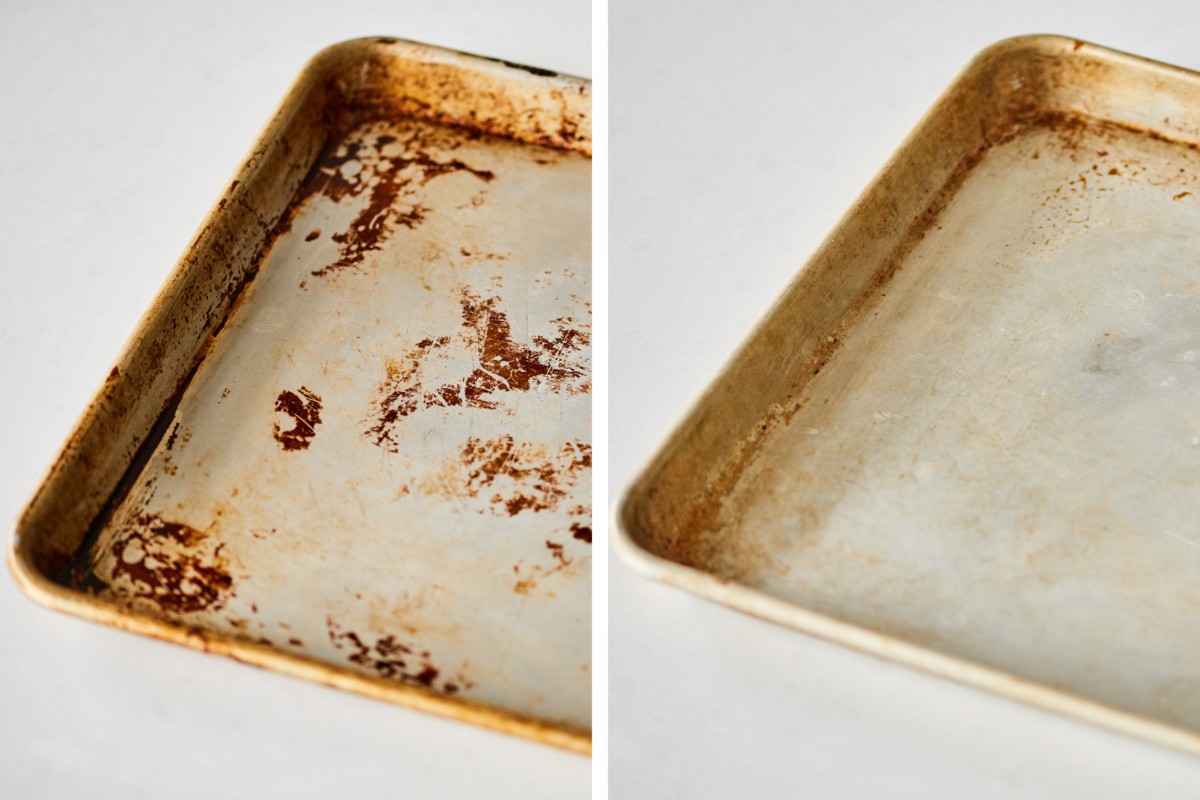 Resultatet av rengöringen av vindrutetorkarna.