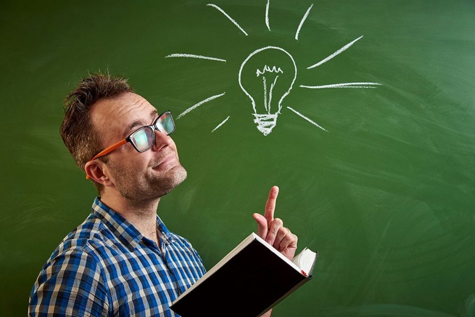 En smart person fick en mening.