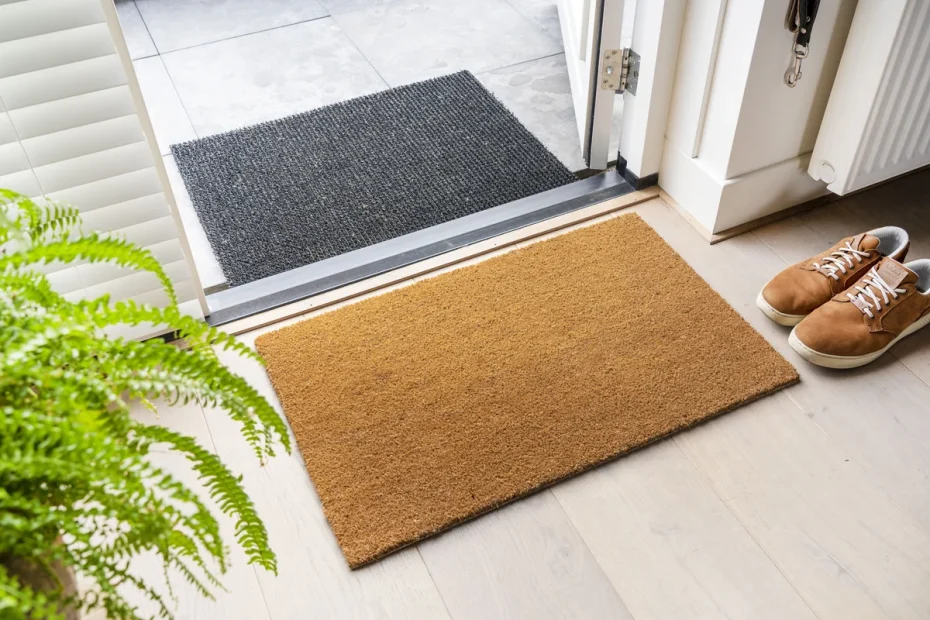 En matta i hallen.